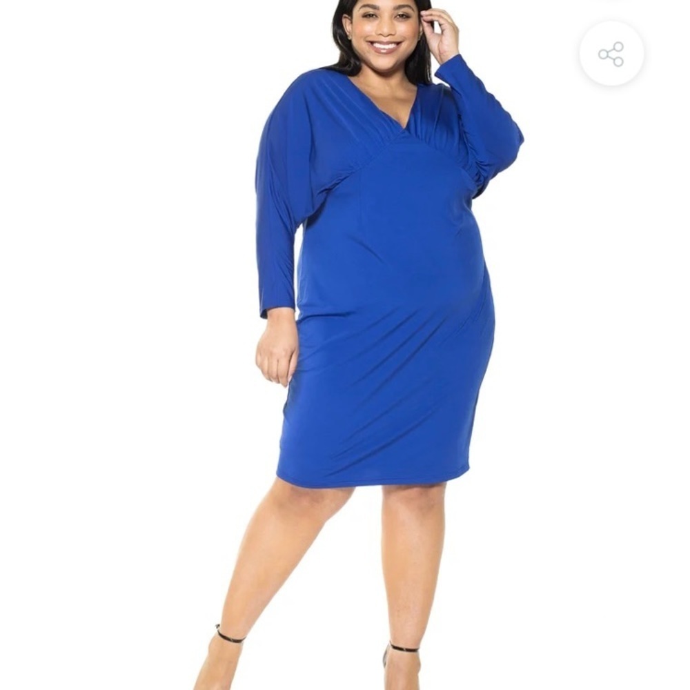 Alexia Admor Royal Blue Long Sleeve Dress